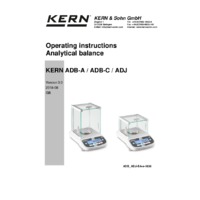 Kern ADB Analytical Balance - User Manual