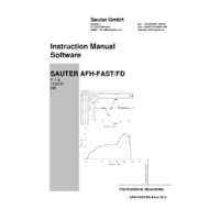 Sauter AFH FD Force Displacement Data Transfer Software - Operating Instructions