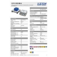 Kern CCS 10K-6 Counting System - Technical Specifications
