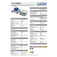 Kern CCS 6K-6 Counting System - Technical Specifications