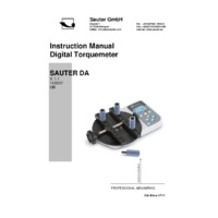 Sauter DA Torque Gauge - Instruction Manual