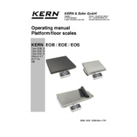 Kern EOE Portable Parcel Scales - Operating Instructions