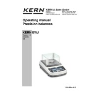 Kern EWJ Automatic Adjustment Precision Balances - Operating Instructions