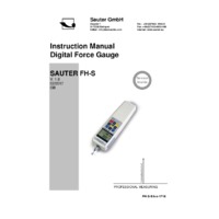 Sauter FH-S Universal Digital Force Gauge – Internal Measuring Cell - Instruction Manual