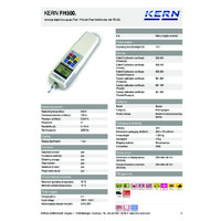 Sauter FH500 Universal Digital Force Gauge - Technical Specifications