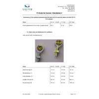 Sauter FH-M Universal Digital Force Gauge – External Measuring Cell - Instruction Manual Supplement