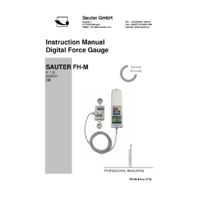 Sauter FH-M Universal Digital Force Gauge – External Measuring Cell - Instruction Manual