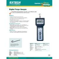 Extech 475040 Digital Force Gauge - Datasheet