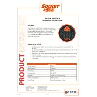 Socket & See SOK32 Professional Socket Tester - Datasheet