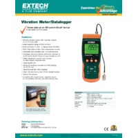 Extech SDL800 Vibration Meter/Datalogger - Datasheet