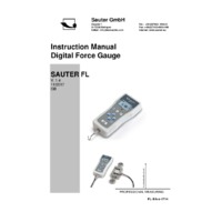Sauter FL Digital Force Gauge - Instruction Manual