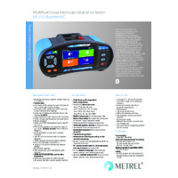 Metrel MI3152-L Eurotest XC Multifunction Installation Tester – Lite - Datasheet