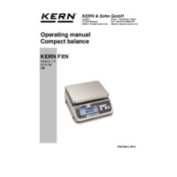 Kern Kern FXN-N Bench Scales - Instruction Manual