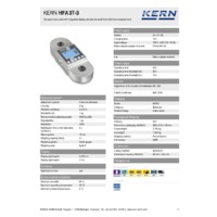 Kern HFA 3T-3 Crane Scales – Technical Specifications