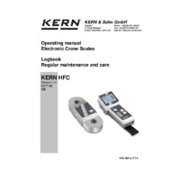 Kern HFC Crane Scales – Instruction Manual