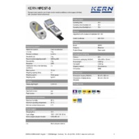 Kern HFC 5T-3 Crane Scales – Technical Specifications