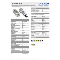 Kern HFC 3T-3 Crane Scales – Technical Specifications