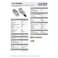 Kern HFC 600K-1 Crane Scales – Technical Specifications