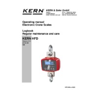 Kern HFD Triple-Range, High-Resolution Crane Scales - Operating Manual
