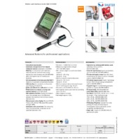Sauter HMO Mobile Leeb Hardness Tester - Datasheet