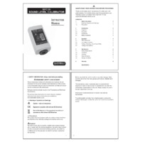 Martindale SPC70 Class 2 Sound Lever Calibrator - Instruction Manual