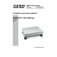 Kern IFB Industrial Single-Range Platform Scales - Installation Instructions