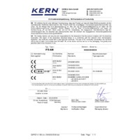 Kern IFB Industrial Dual-Range Platform Scales - EU Declaration of Conformity