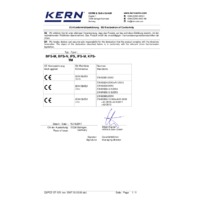 Kern IFS Industrial Dual-Range Counting Scales - Declaration of Conformity