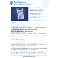 Time Electronics Portable Process Calibrator - Datasheet