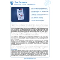 Time Electronics Voltage / Current / Loop Calibrator - 0.02 Percent Accuracy