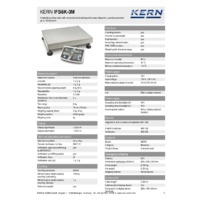 Kern IFS 6K-3M Industrial Dual-Range Counting Scales - Technical Specifications