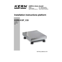 Kern IXS IP68-Rated Single-Range Platform Scales - Platform Installation Instructions