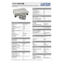 Kern IFS 6K-3SM Dual-Range Counting Scales - Technical Specifications