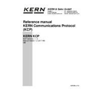 Kern KCP Interface - Operating Manual