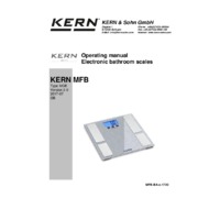 Kern MFB 150K100S05 Designer Body Fat Scales - Datasheet