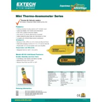 Extech 45118 Mini Thermo Anemometer - Datasheet