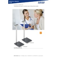 Kern MPK & MPL 200K-1P Personal Floor Scales with a Column - Datasheet