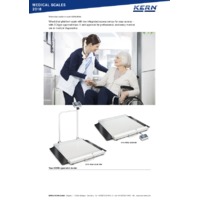 Kern MWA Wheelchair Platform Scales - Datasheet