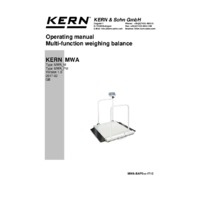 Kern MWA Wheelchair Platform Scales - Non-Medical Operating Manual