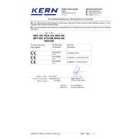 Kern MWS 300K-1LM Stretcher Scale - EU Declaration of Conformity