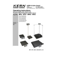 Kern MWS 300K-1LM Stretcher Scale - Non-medical Operating Manual