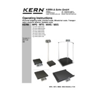 Kern MWS 300K-1LM Stretcher Scale - Operating Manual
