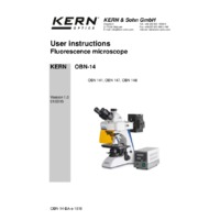 Kern OBN-14 Fluorescence Compound Microscope - Operating Instructions