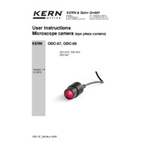 Kern ODC-8 Microscope Camera – Operating Instructions