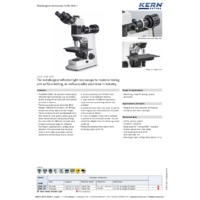 Kern OKM 173 Metallurgical Microscope - Datasheet