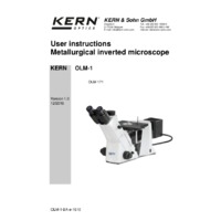 Kern OLM 171 Inverted Trinocular Metallurgical Microscope - User Manual