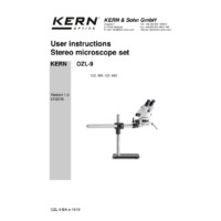 Kern OZL-9 Stereo Microscope Sets - Operating Instructions