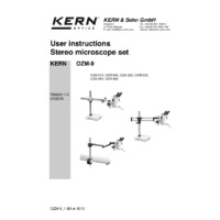 Kern OZM Stereo Microscope Sets - User Manual