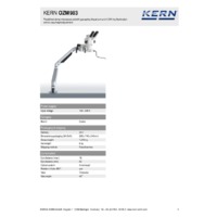 Kern OZM 983 Trinocular Stereo Microscope Set - Technical Specifications