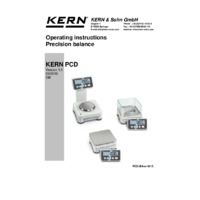 Kern PCD Precision Balances with Removable Displays - User Manual
